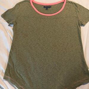 American-eagle-outfitters Women's Green and Khaki T-shirt